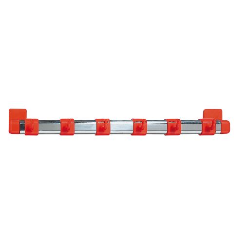 tyč závěs.na kuch.náčiní 40cm + 6 háčků Al+PH mix barev