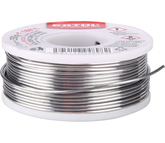 drát pájecí trubičkový Sn60/Pb40, O 1mm, 100g, EXTOL PREMIUM