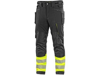 Canis CXS Naos HV kalhoty pánské Hi-Vis reflexní pruhy černo-žlutá