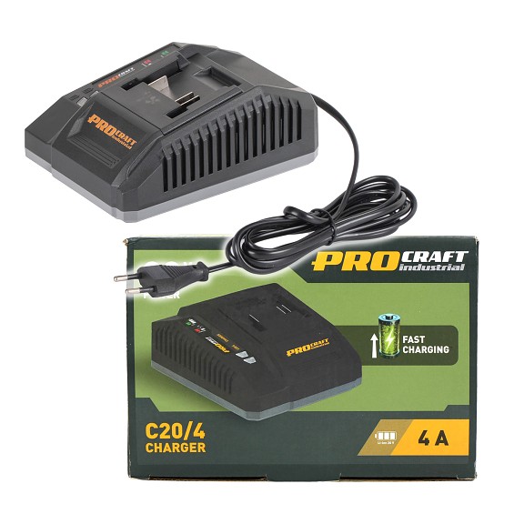 Nabíječka pro 20V Li-ion baterie Procraft Industrial ?20/4  C20/4