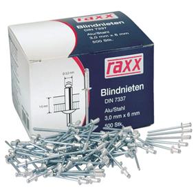 Slepé nýty alu/ocel 5,0x 6mm velké bal.1 bal =500ks
