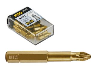 Hroty, sada 10ks, PZ 1x50mm, S2/TiN, KITO