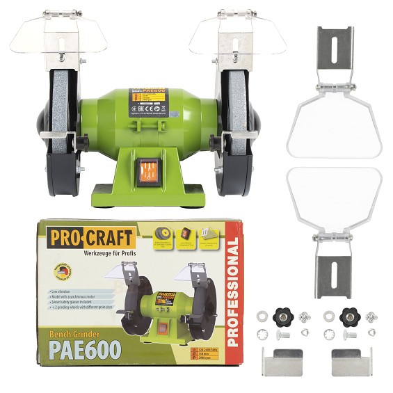 Bruska stolní dvoukotoučová PROCRAFT PAE600, 150W  PAE600