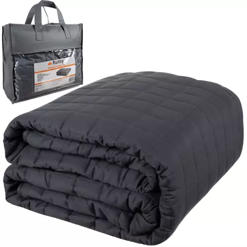 Ruhhy 19532 Zátěžová přikrývka antistresová 8 kg šedá 150x200