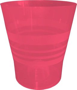 PLASTKON Dekorativní květináč Orchid 11 cm transparentní červená