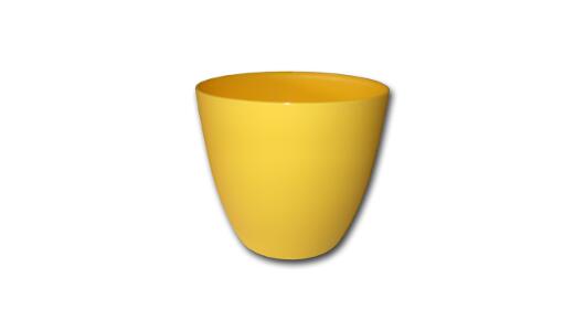 PLASTKON květináč Dekorativní Ella 21 cm - žlutá