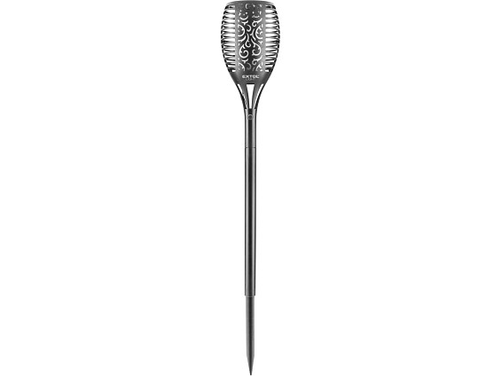 pochodeň LED s plamenem, 79cm, solární nabíjení, 35lm