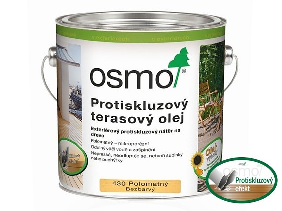OSMO Protiskluzový terasový olej 430 2,5L