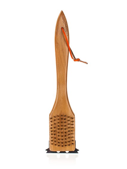 kartáč na čištění grilu 30cm dřev.